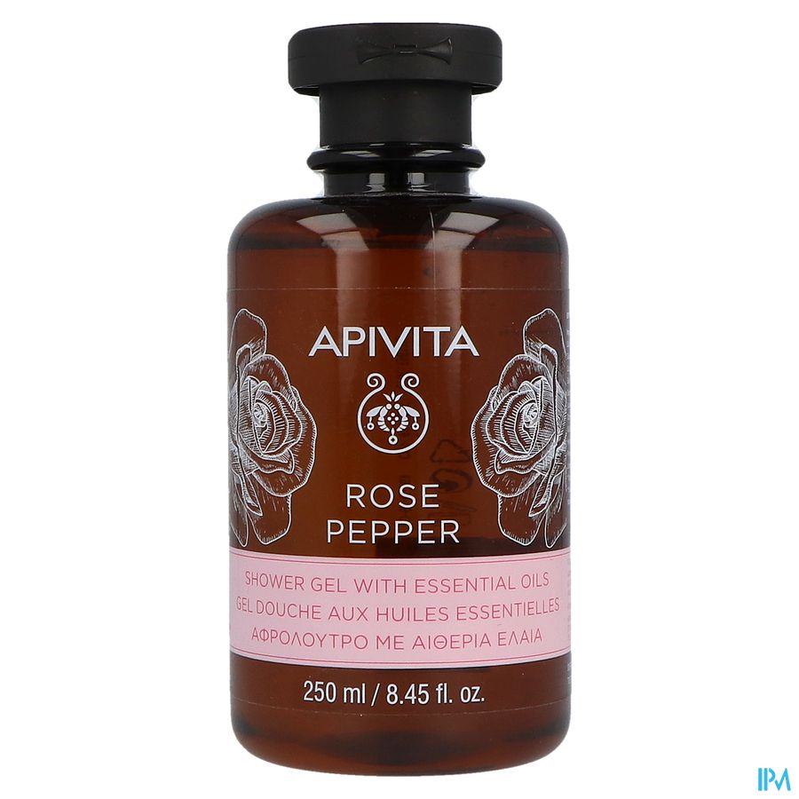 Apivita Rose Pepper Shower Gel Ess. Oils 250ml 1