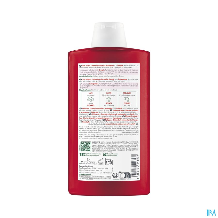 Klorane Capil. Sh Granaatappel 400ml 4