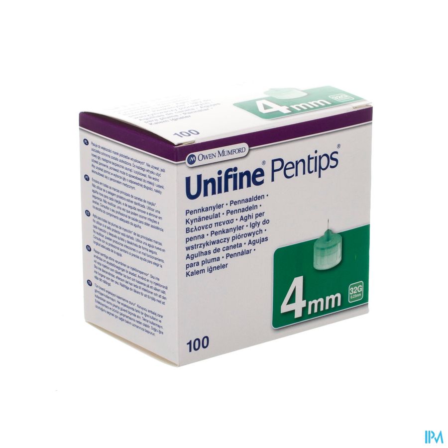 Unifine Pentips Aiguille Stylo 32g 4mm 100 An3541