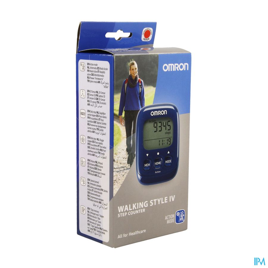 Omron Walking Style Iv Stappenteller Blauw