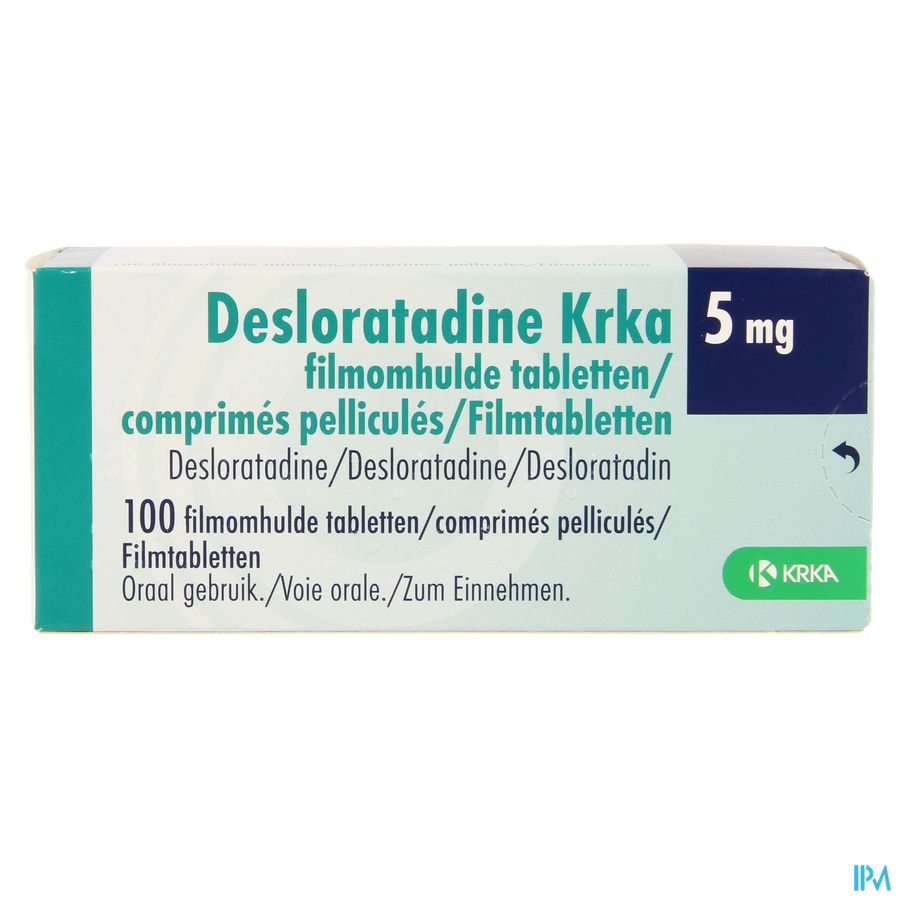 Desloratadine Krka 5mg Filmomh Tabl 100 1