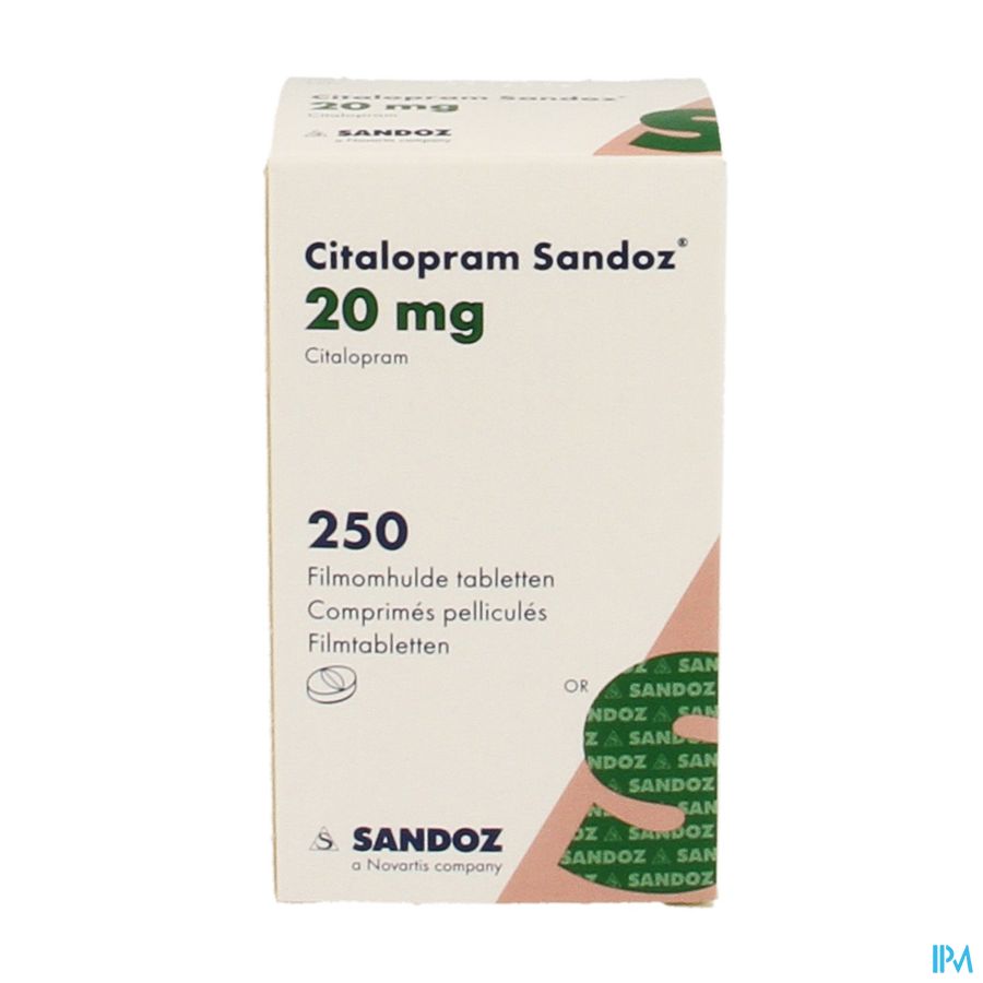 Citalopram Sandoz 20mg Filmomh Tabl Pot 250x20mg 1