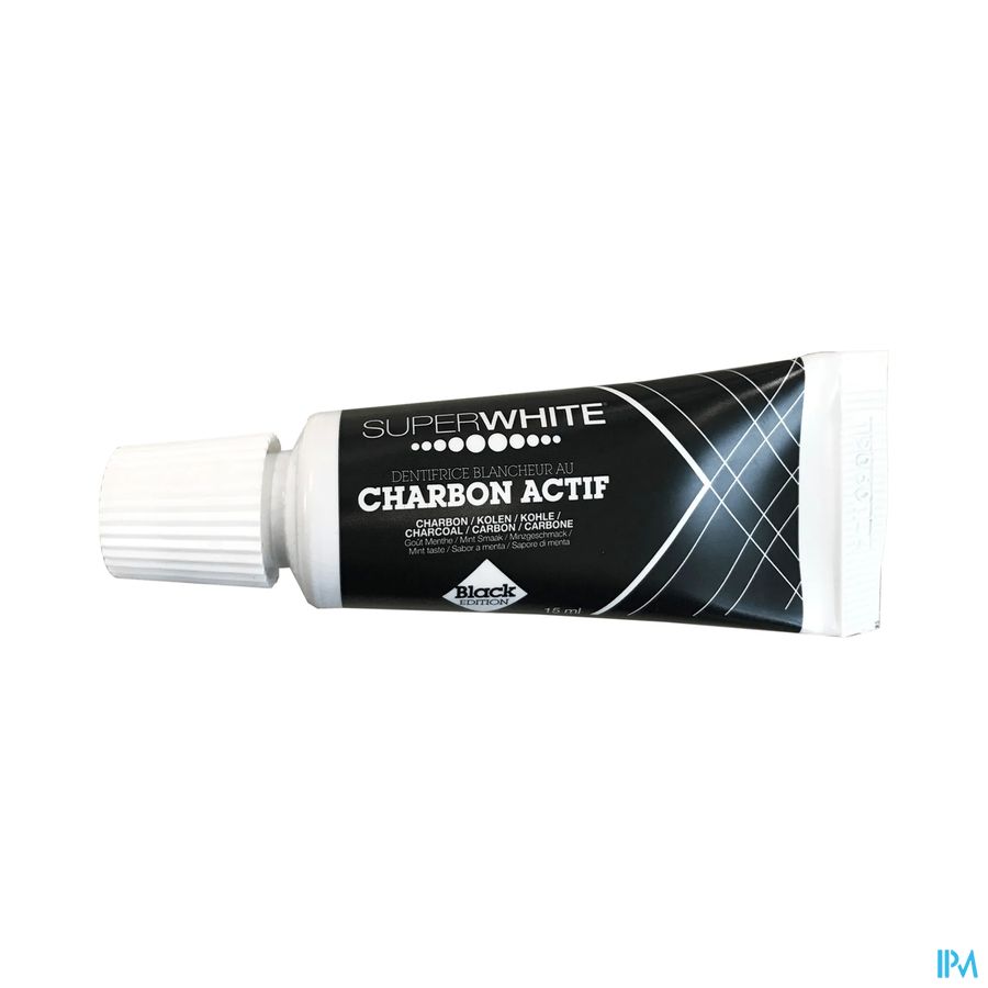 Superwhite Black Edition Act.houtskool Tandp. 15ml Superwhite Black Edition Act.houtskool Tandp. 15ml