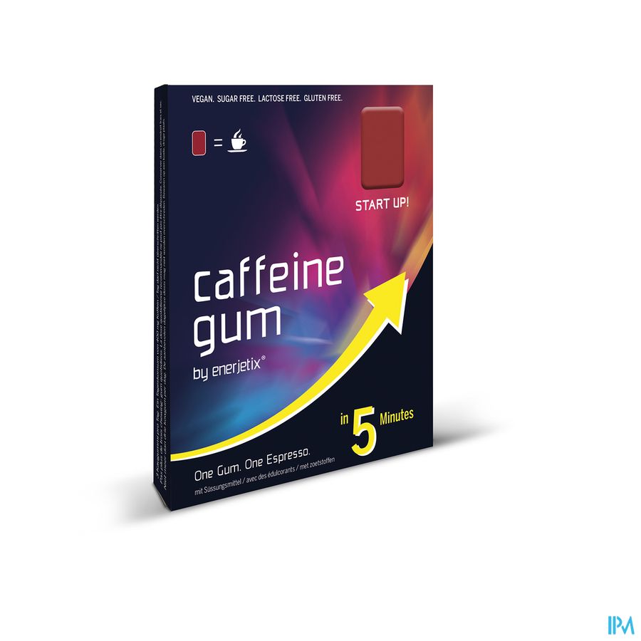 Enerjetix Cafeine Gum Red Energy 9x2,35g