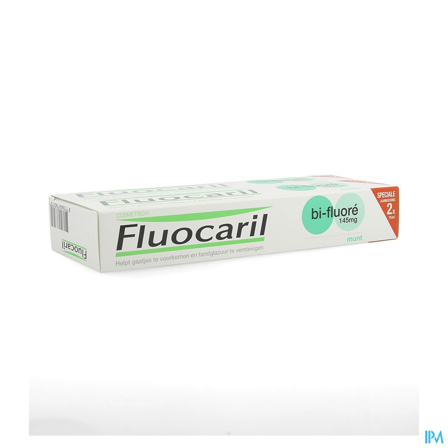 Fluocaril Tandpasta Bi-fluore 145 Munt 2x75ml 1