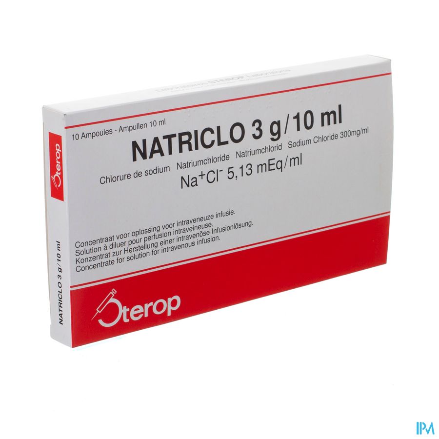Natriclo Amp Inj 10 X 3g/10ml Natriclo Amp Inj 10 X 3g/10ml