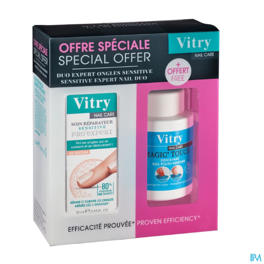 Vitry Soin Ongles Sensitive Pro Exp.+dissol. 75ml