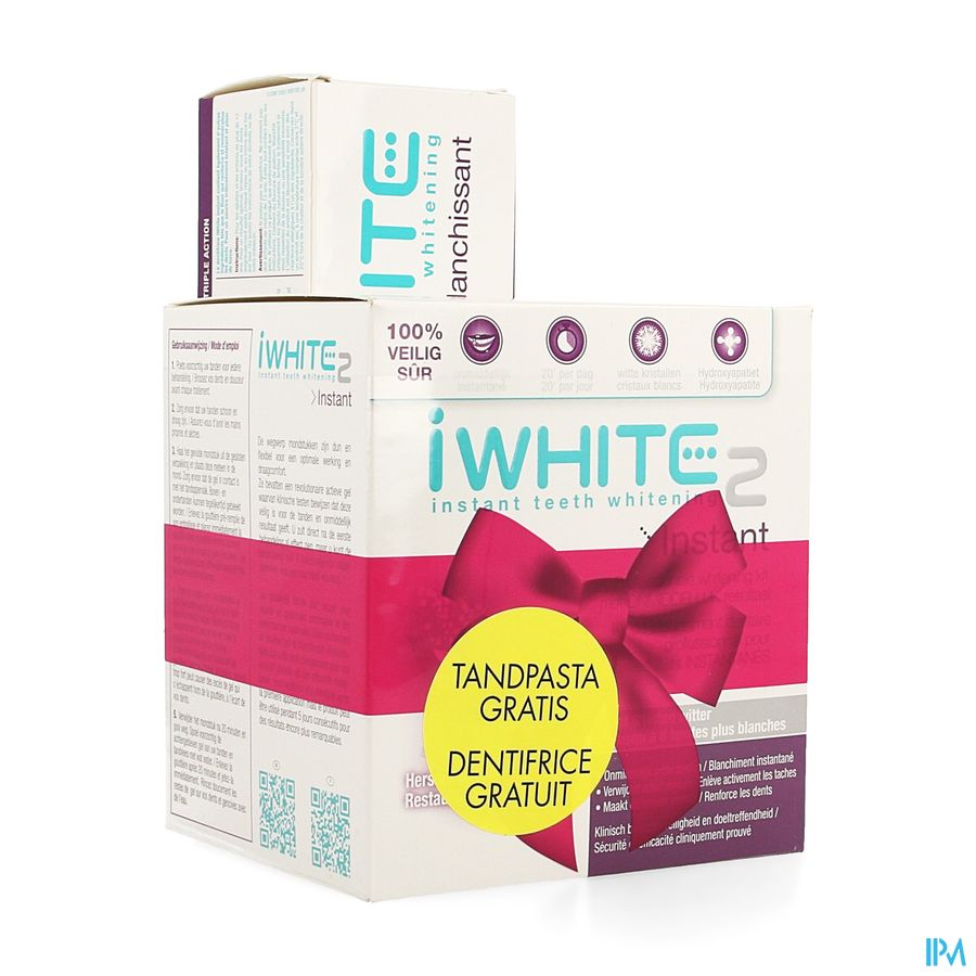 Iwhite Promopack Kit + Dentifrice 75ml Gratuit Iwhite Promopack Kit + Dentifrice 75ml Gratuit