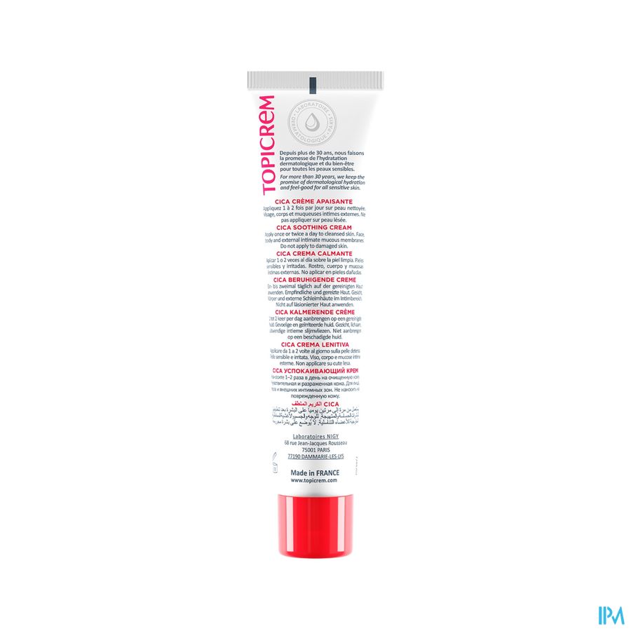 Topicrem Cica Verzachtende Creme Tube 40ml 1