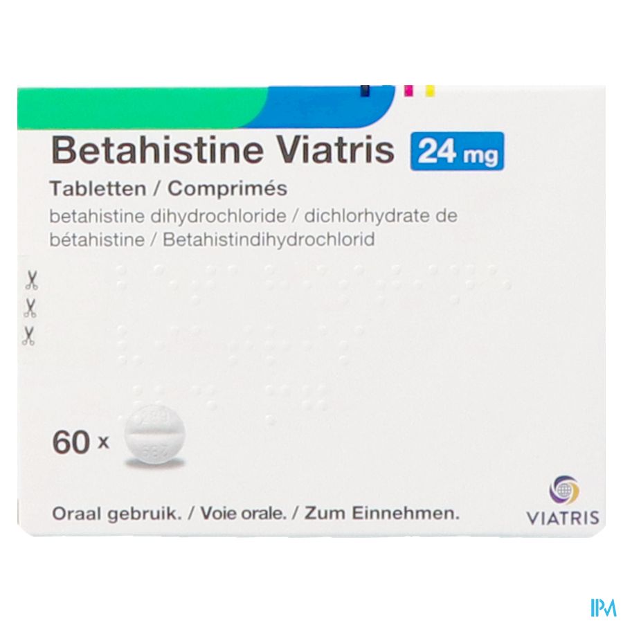 Betahistine Viatris 24mg Tabl 60 1