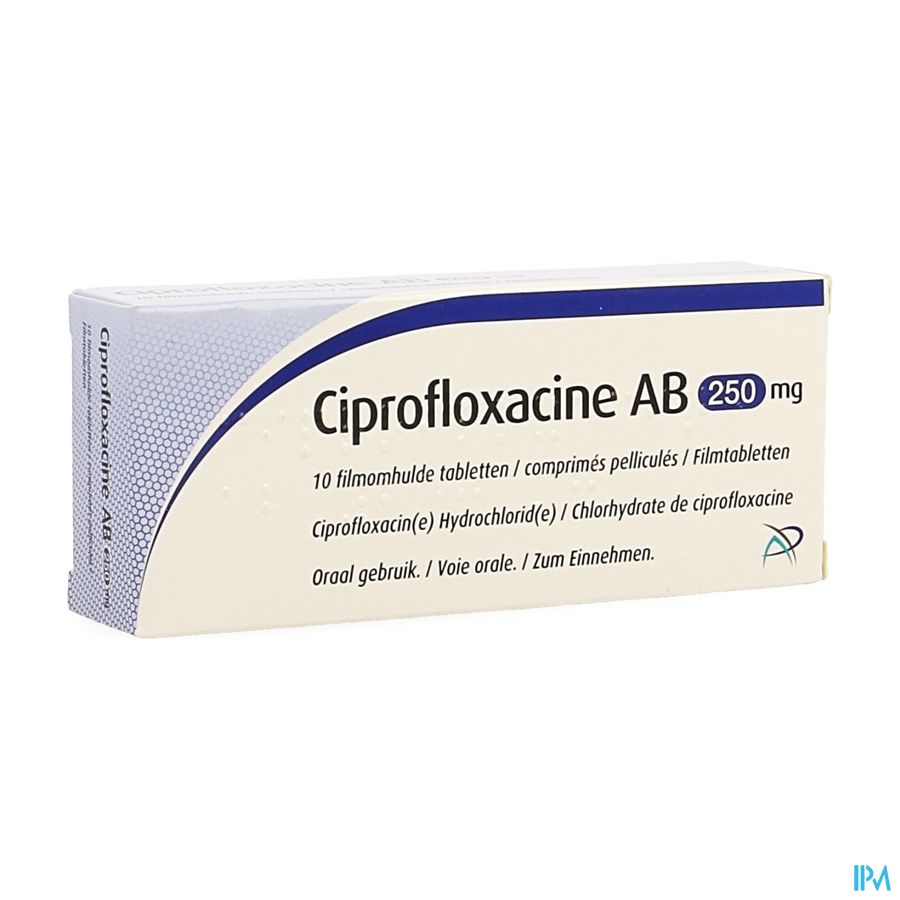 Ciprofloxacine Ab 250mg Filmomh Tabl 10 X 250mg Ciprofloxacine Ab 250mg Filmomh Tabl 10 X 250mg