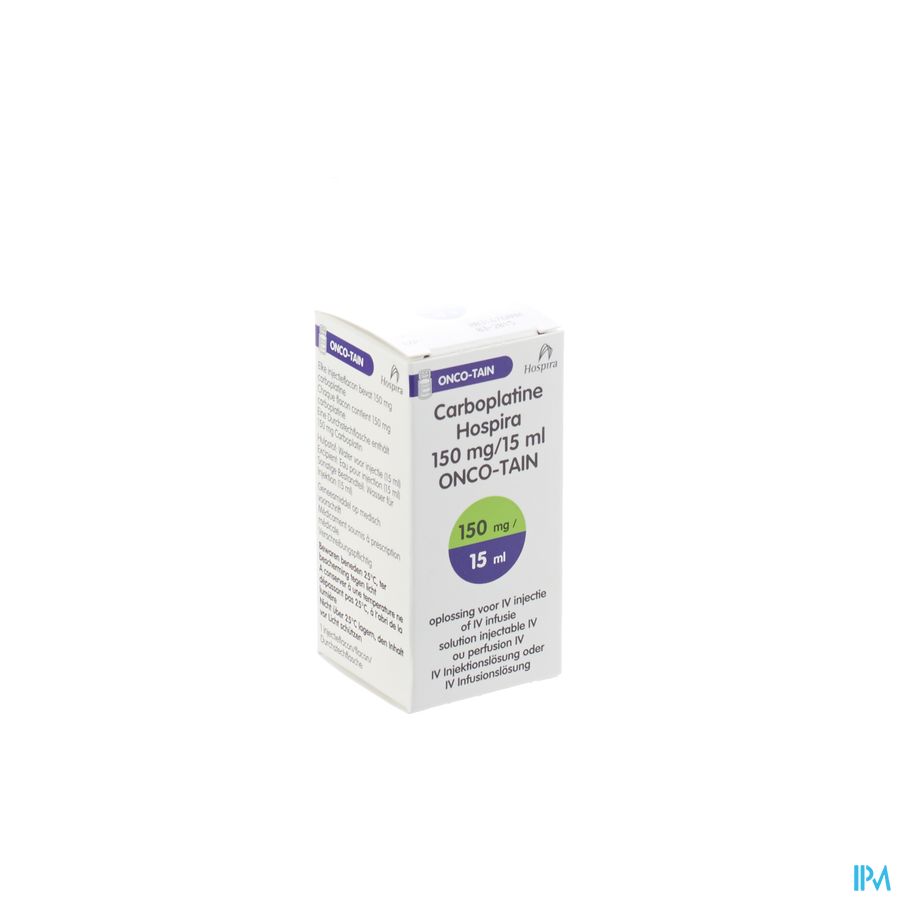 Carboplatine Onco Tain Iv Perf 1x15ml 10mg/ml Carboplatine Onco Tain Iv Perf 1x15ml 10mg/ml