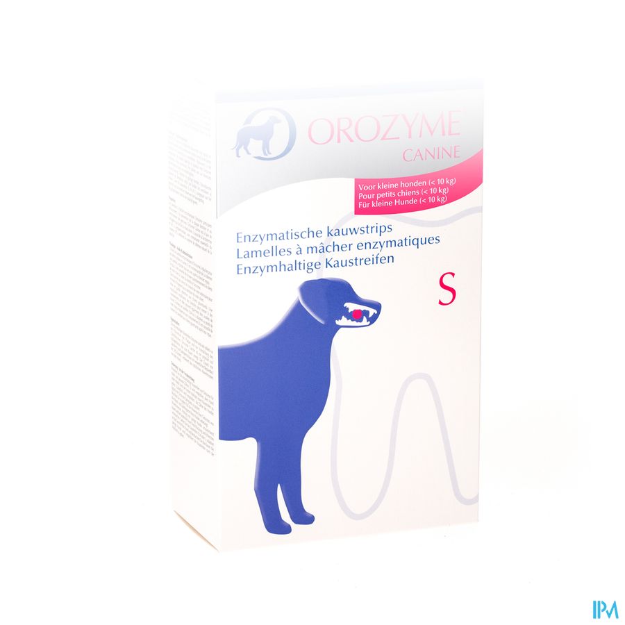 Orozyme Canine S Kauwstrips Enzym.hond <10kg 224g 1