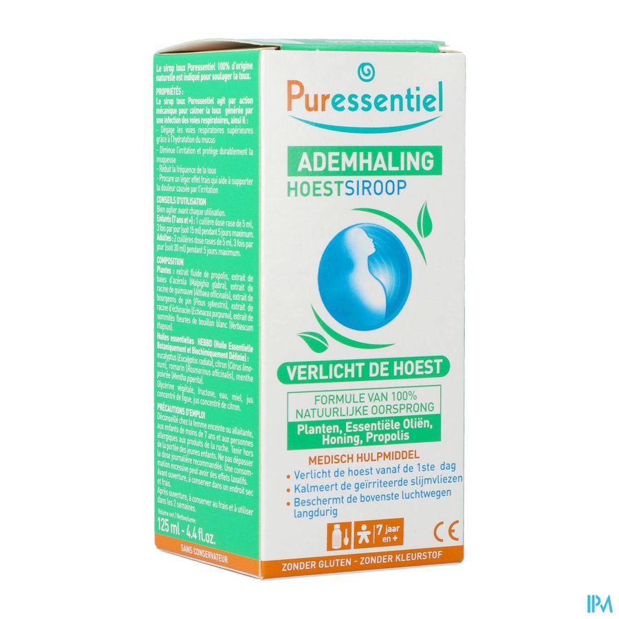 Puressentiel Ademhaling Hoestsiroop 125ml Puressentiel Ademhaling Hoestsiroop 125ml