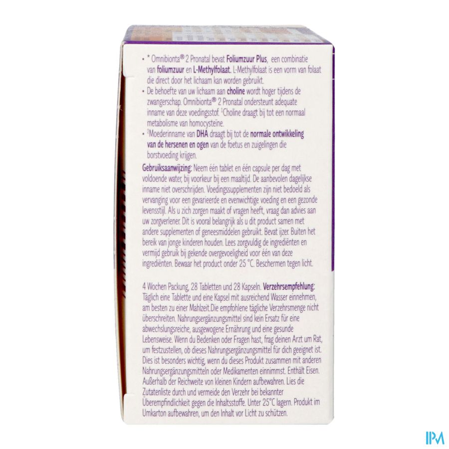Omnibionta Pronatal 2 Zwanger.4wek Tabl 28+caps 28 2