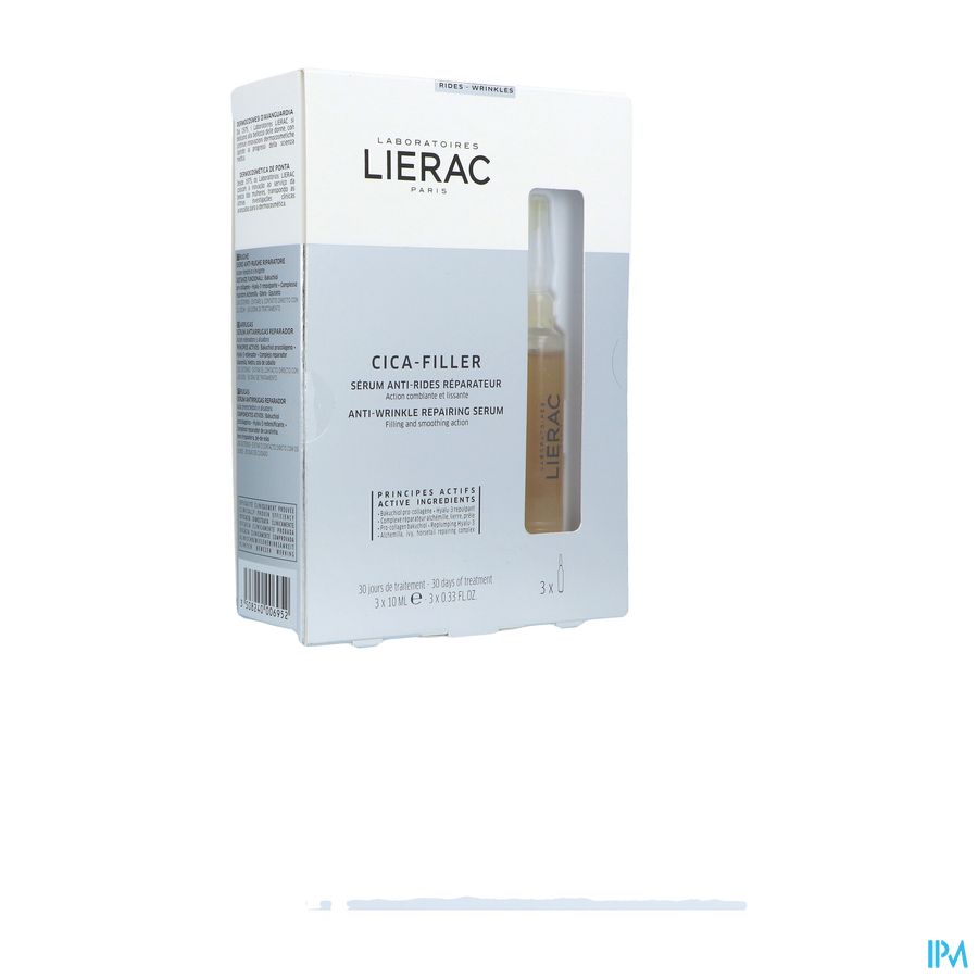 Lierac Cica Filler Serum A/rimpel Herst.amp 3x10ml Lierac Cica Filler Serum A/rimpel Herst.amp 3x10ml