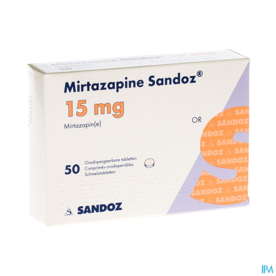 Mirtazapine Sandoz 15mg Orodisp Tabl 50 Mirtazapine Sandoz 15mg Orodisp Tabl 50