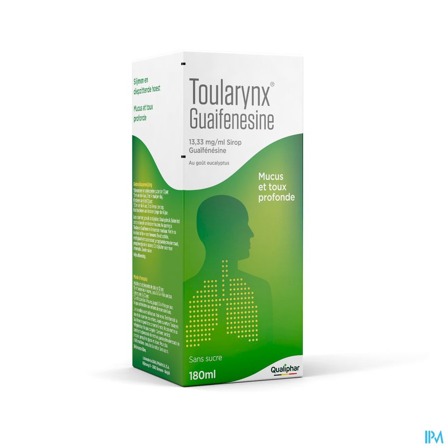 Toularynx Guaifenesine 13,33mg/ml Sirop 180ml
