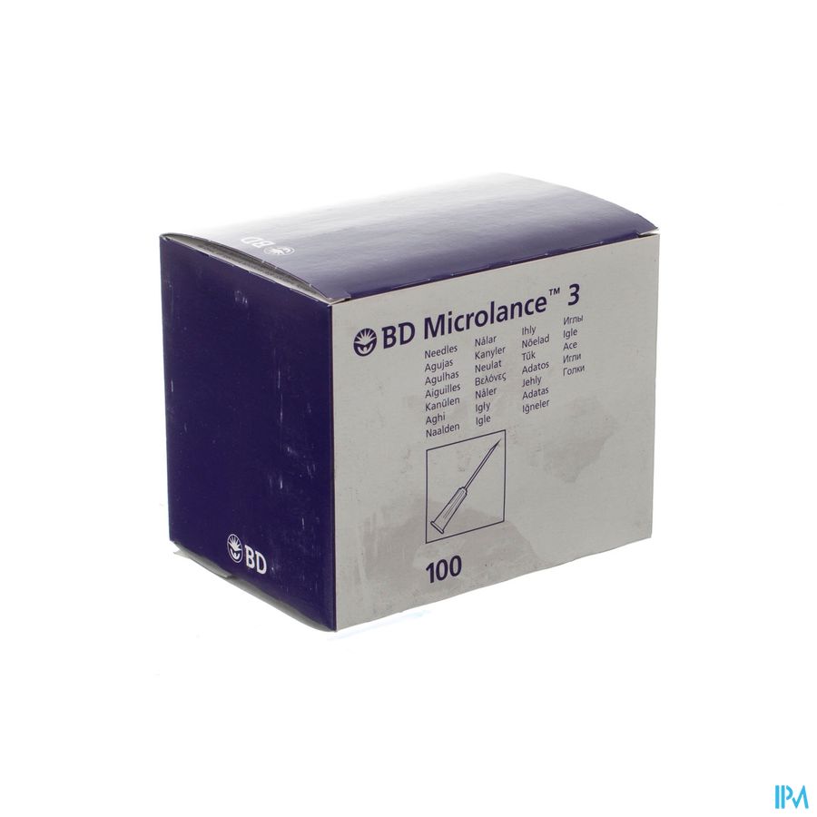Bd Microlance 3 Naald 19g 1 Rb 1,1x40mm Creme 100 Bd Microlance 3 Naald 19g 1 Rb 1,1x40mm Creme 100