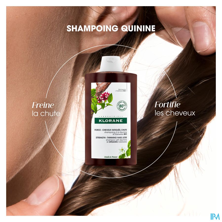 Klorane Capil. Sh Quinine & Edelweiss 400ml Nf 19