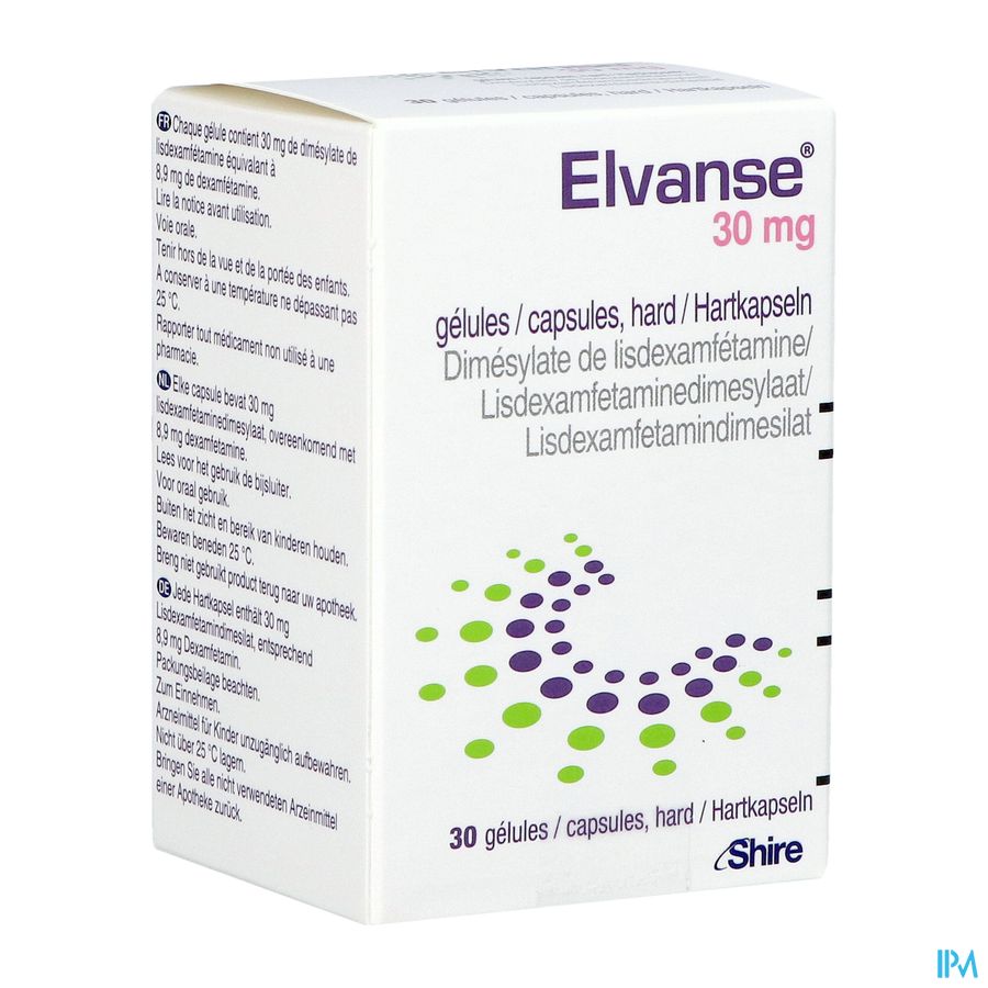 Elvanse 30mg Caps Hard 30 Elvanse 30mg Caps Hard 30