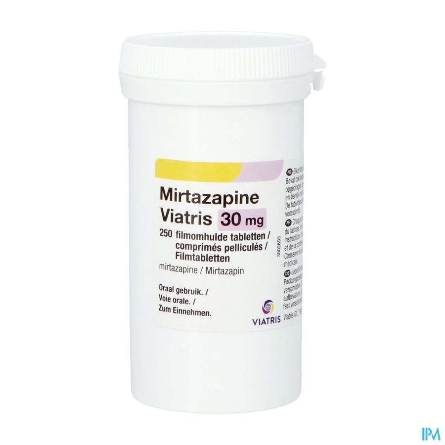 Mirtazapine Viatris 30mg Filmomh Tabl 250 Pot Mirtazapine Viatris 30mg Filmomh Tabl 250 Pot