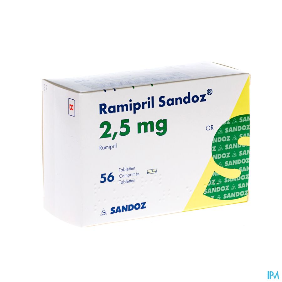 Ramipril Sandoz 2,5mg Tabl 56 X 2,5mg