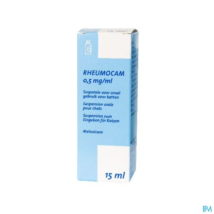 Rheumocam 0,5mg/ml Orale Suspensie 15ml Rheumocam 0,5mg/ml Orale Suspensie 15ml