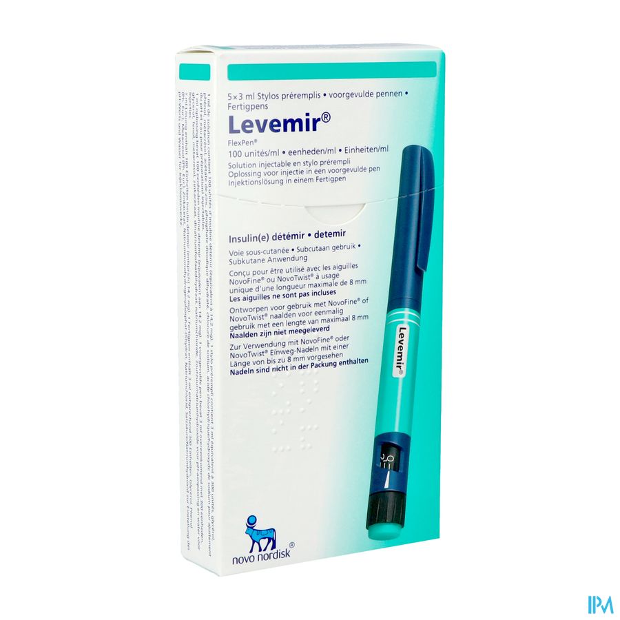Levemir Flexpen 5x3ml 100 U/ml Levemir Flexpen 5x3ml 100 U/ml