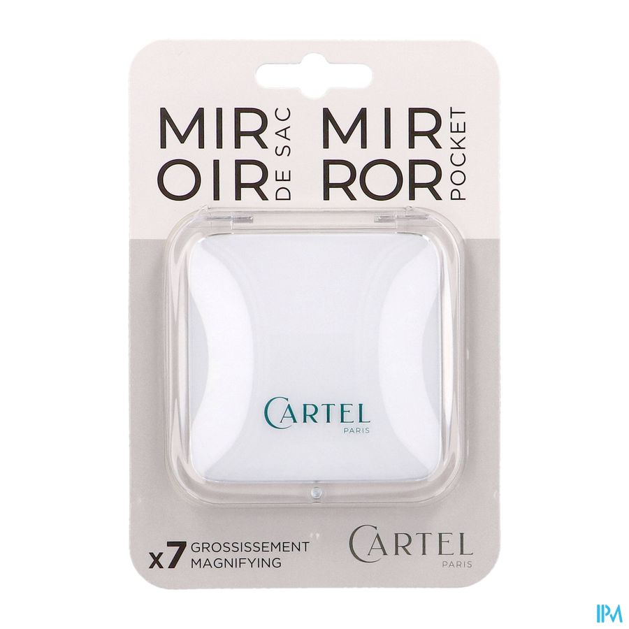 Miroir De Sac Carre Blanc - 8.5 Cm - X7 (asie) Miroir De Sac Carre Blanc - 8.5 Cm - X7 (asie)