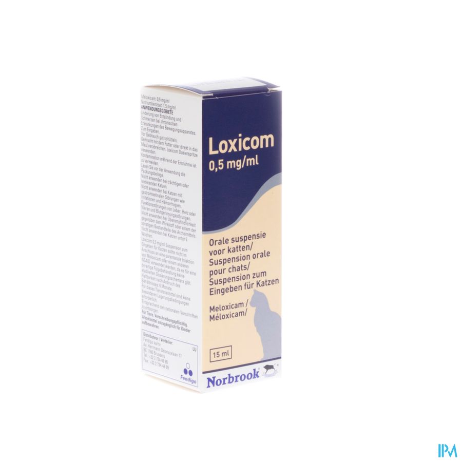 Loxicom 0,5mg/ml Susp Orale Chat Fl 15ml Loxicom 0,5mg/ml Susp Orale Chat Fl 15ml