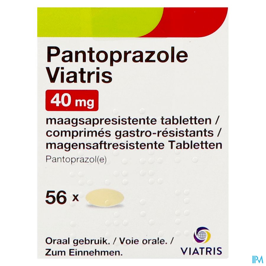 Pantoprazole Viatris 40mg Comp Gastro Resist 56 1
