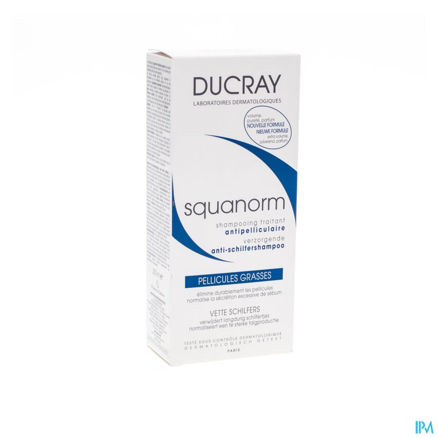 Ducray Squanorm Sh Pellicules Grasses 200ml Ducray Squanorm Sh Pellicules Grasses 200ml