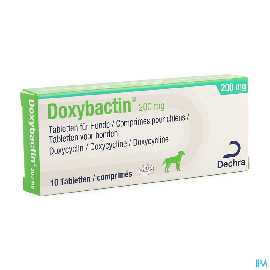 Doxybactin Chiens 200mg Comp 10