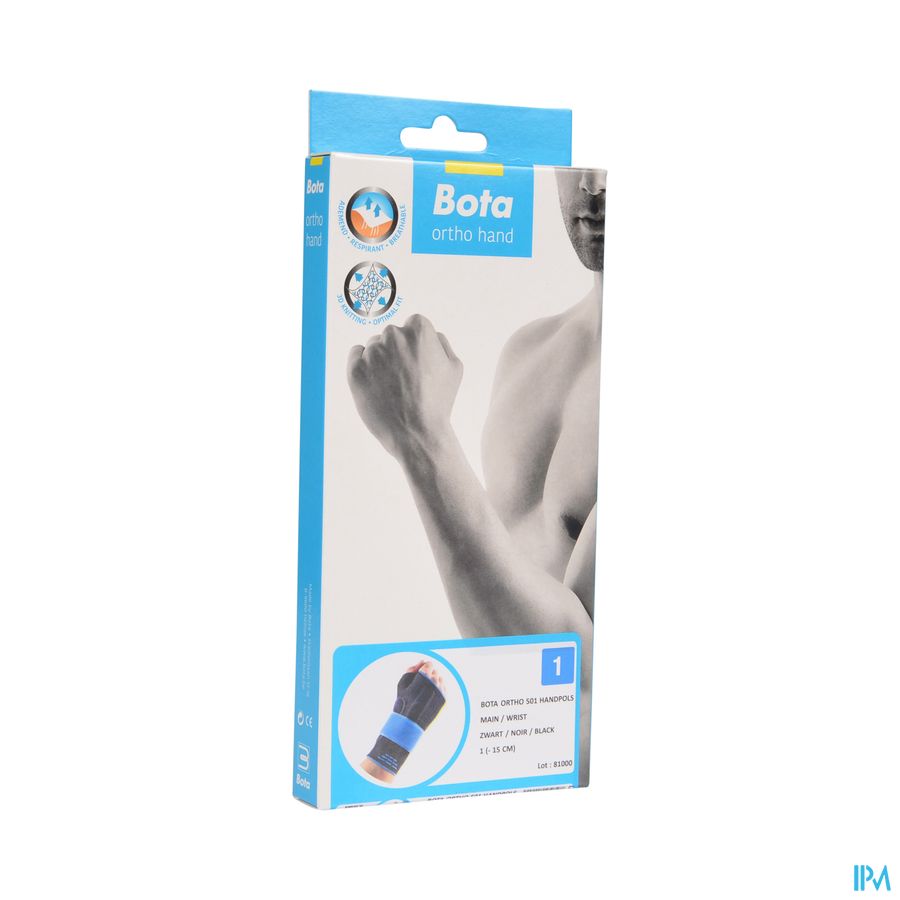 Bota Ortho Handpolsbandage 501 Zwart N1 Bota Ortho Handpolsbandage 501 Zwart N1
