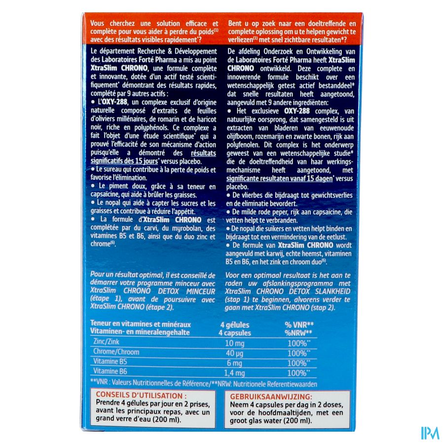 Xtraslim Chrono Caps 60 3