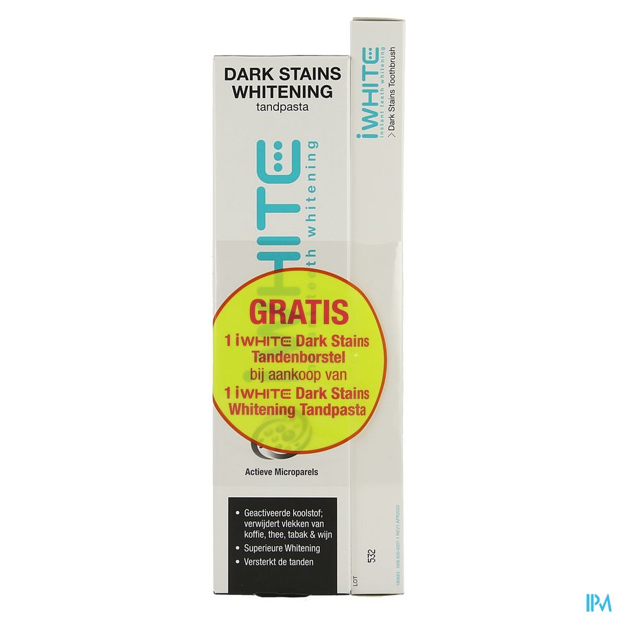 Iwhite Dark Stains Whit.tandp.75ml + Tandenborstel 3