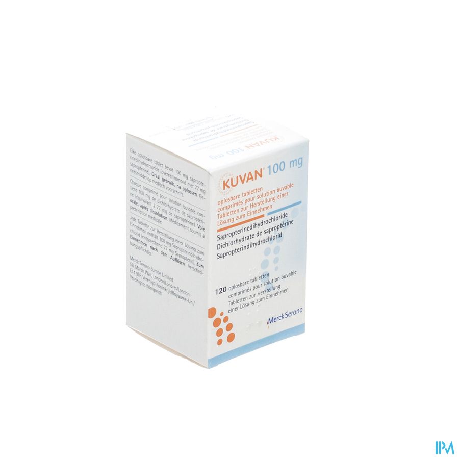 Kuvan Oplosbare Comp 120 X 100mg Kuvan Oplosbare Comp 120 X 100mg