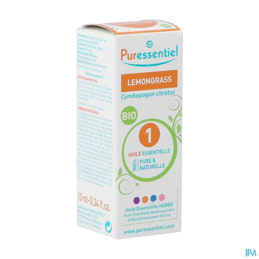 Puressentiel He Lemongrass Bio 10ml Puressentiel He Lemongrass Bio 10ml