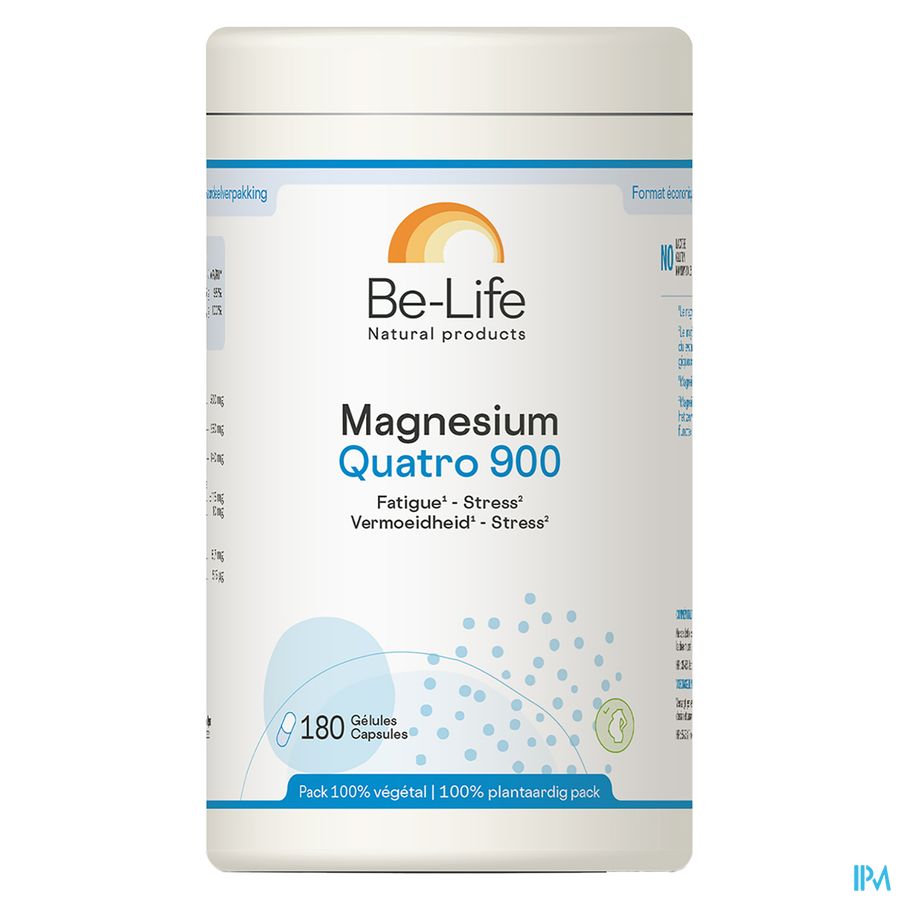 Magnesium Quatro 900 Be Life Caps 180 1