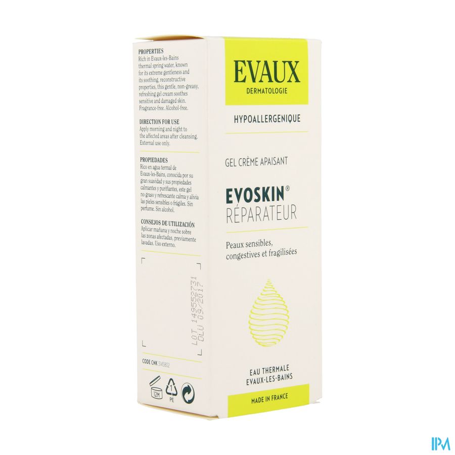 Evoskin Repair Gel Creme Verzacht. Tube 50ml 3