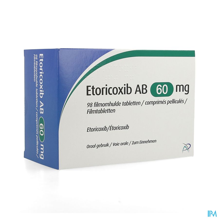 Etoricoxib Ab 60mg Filmomh Tabl 98 X 60mg Etoricoxib Ab 60mg Filmomh Tabl 98 X 60mg