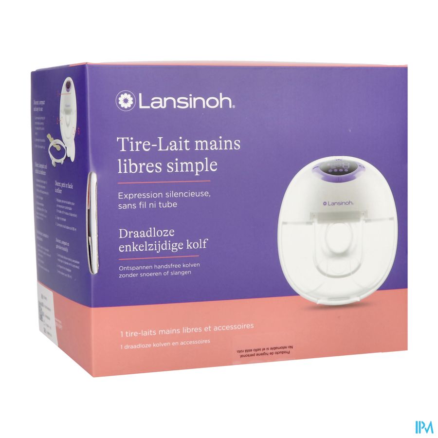 LANSINOH TIRE-LAIT MAINS LIBRES SIMPLE 1 PC