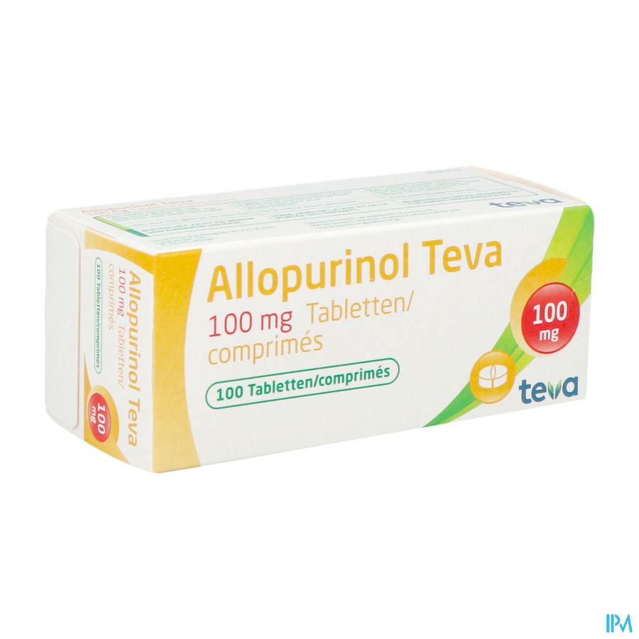 Allopurinol Teva 100mg Tabl 100 Allopurinol Teva 100mg Tabl 100