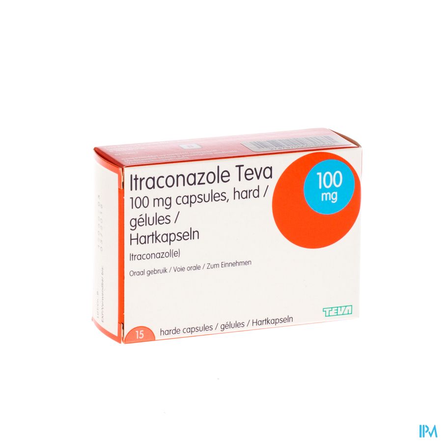 Itraconazole Teva 100mg Caps Harde 15 Itraconazole Teva 100mg Caps Harde 15