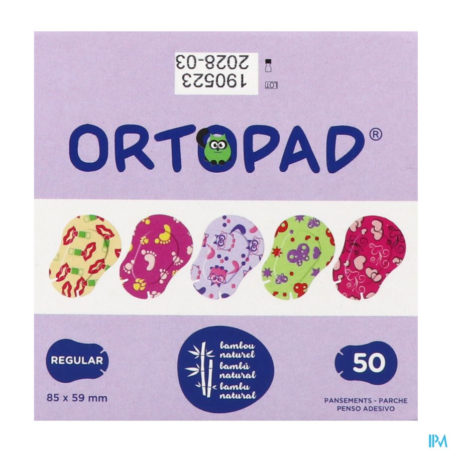 Ortopad Soft Girls Regular 85x59mm 50 72234 3