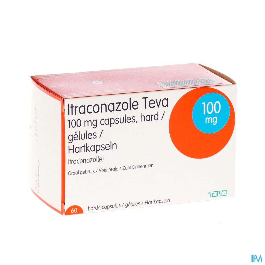 Itraconazole Teva 100mg Caps Harde 60 Itraconazole Teva 100mg Caps Harde 60