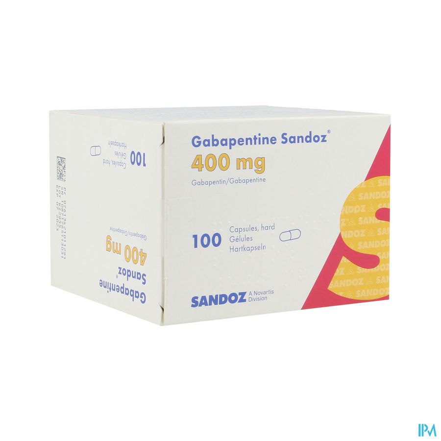 Gabapentine 400mg Sandoz Caps 100 X 400mg Gabapentine 400mg Sandoz Caps 100 X 400mg