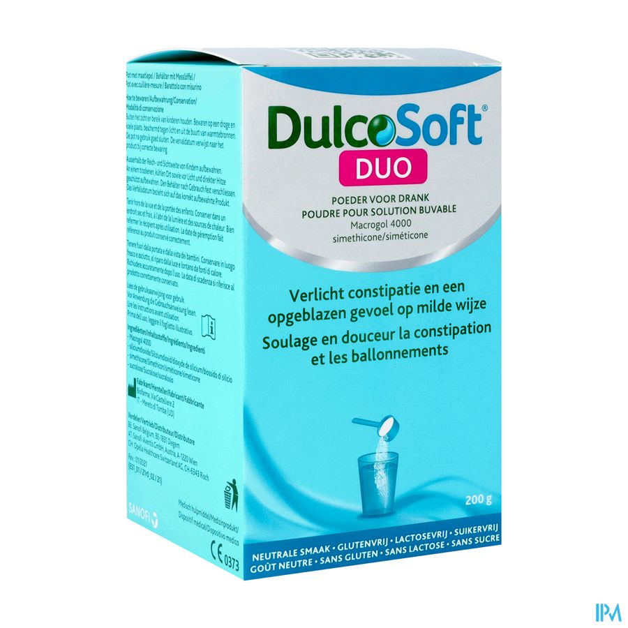 Dulcosoft Duo Pdr Sol Buvable Pot 200g