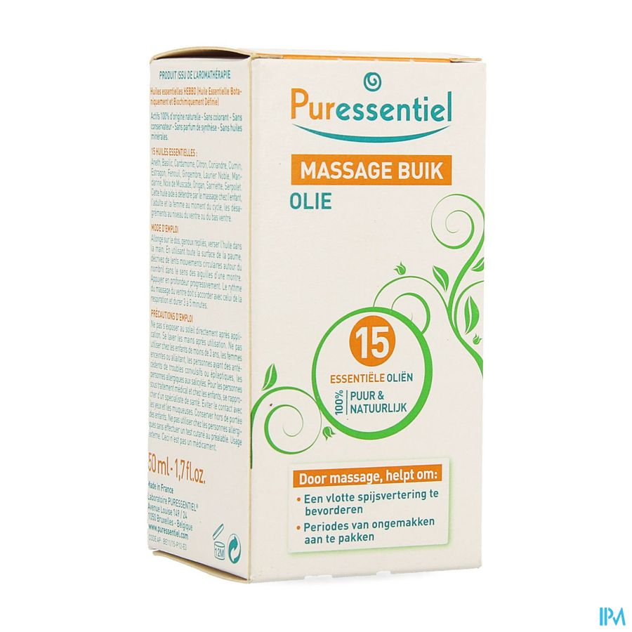 Puressentiel Buikpijn Massage 15 Ess Olie 50ml Puressentiel Buikpijn Massage 15 Ess Olie 50ml